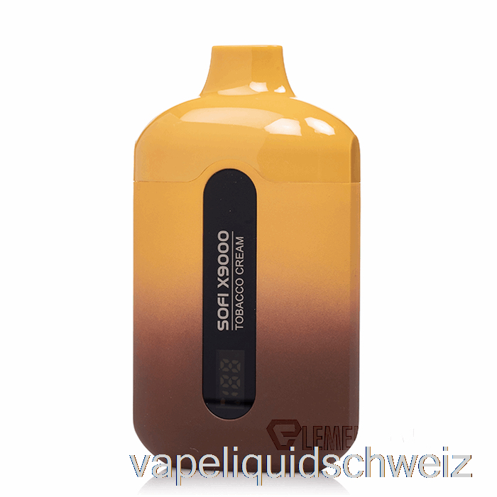 Sofi X9000 0 % Null Nikotin Smart Einweg-Tabak-Creme-Vape Ohne Nikotin